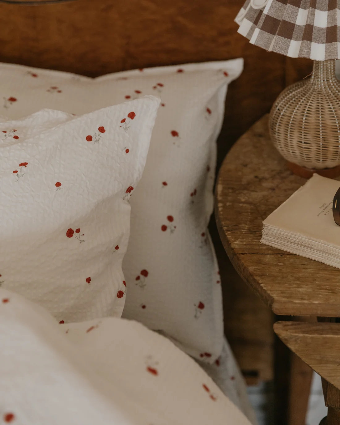 Garbo & Friends Seersucker Pillowcase - Poppy