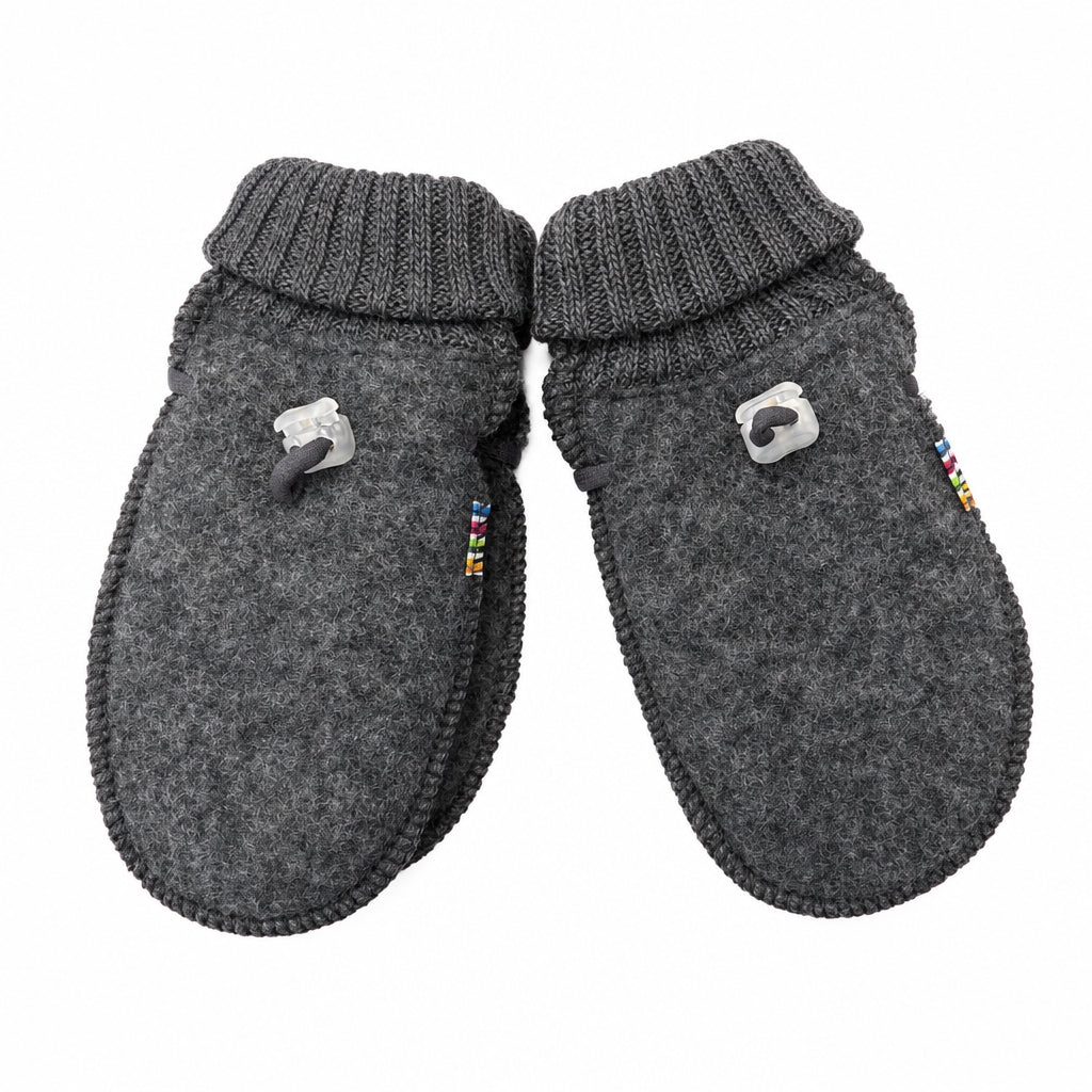 Wooly mittens dark grey