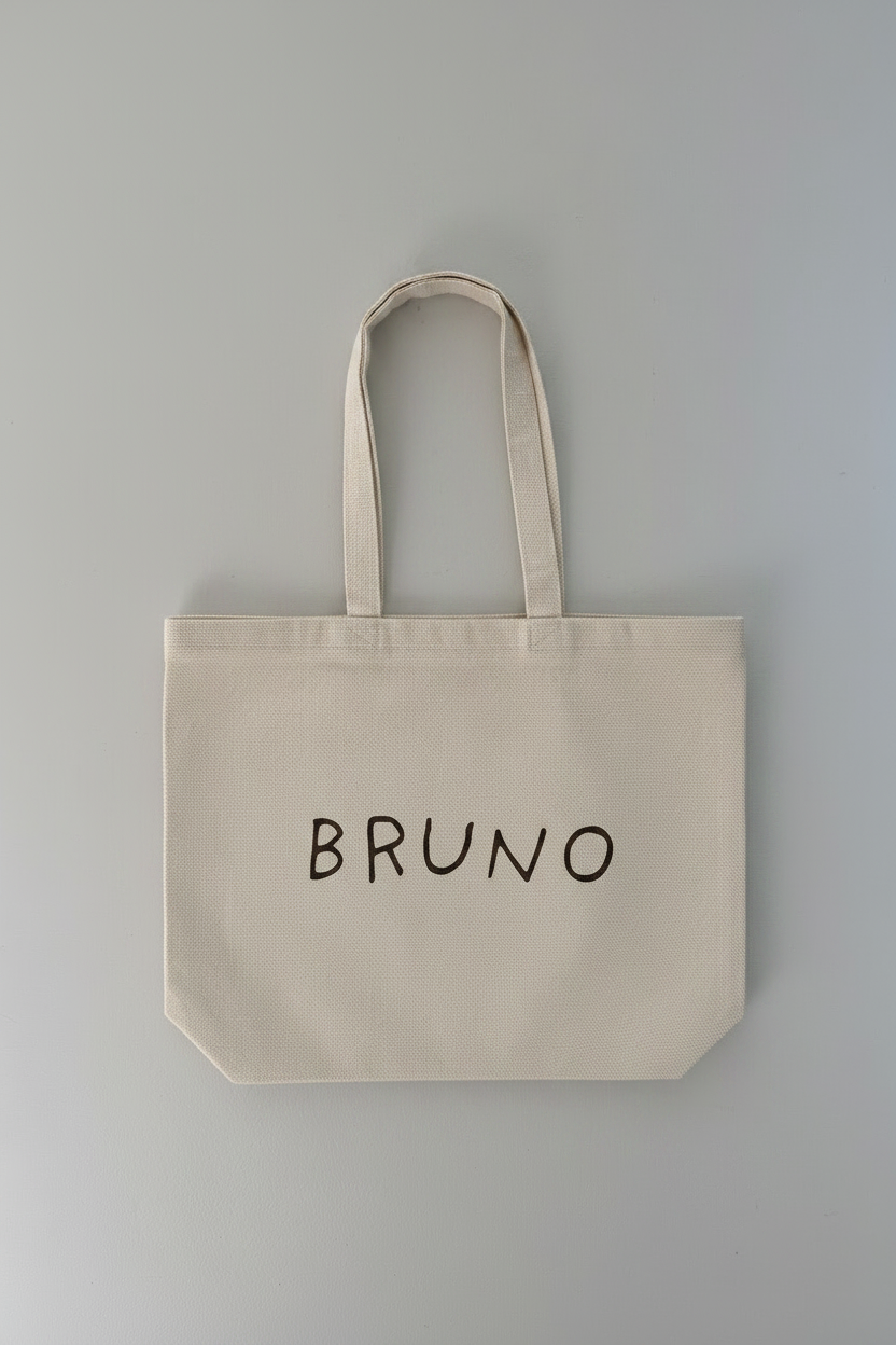 bruno canvas bag closeup