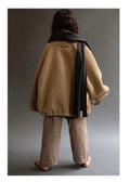TENKA TEDDY ZIP SWEATER - CAMEL