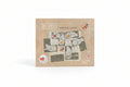 The product packaging for the 'Butterfly Magnetic Game' by Convey Toy, featuring a rustic beige background with illustrations of butterflies, netting, and play pieces.