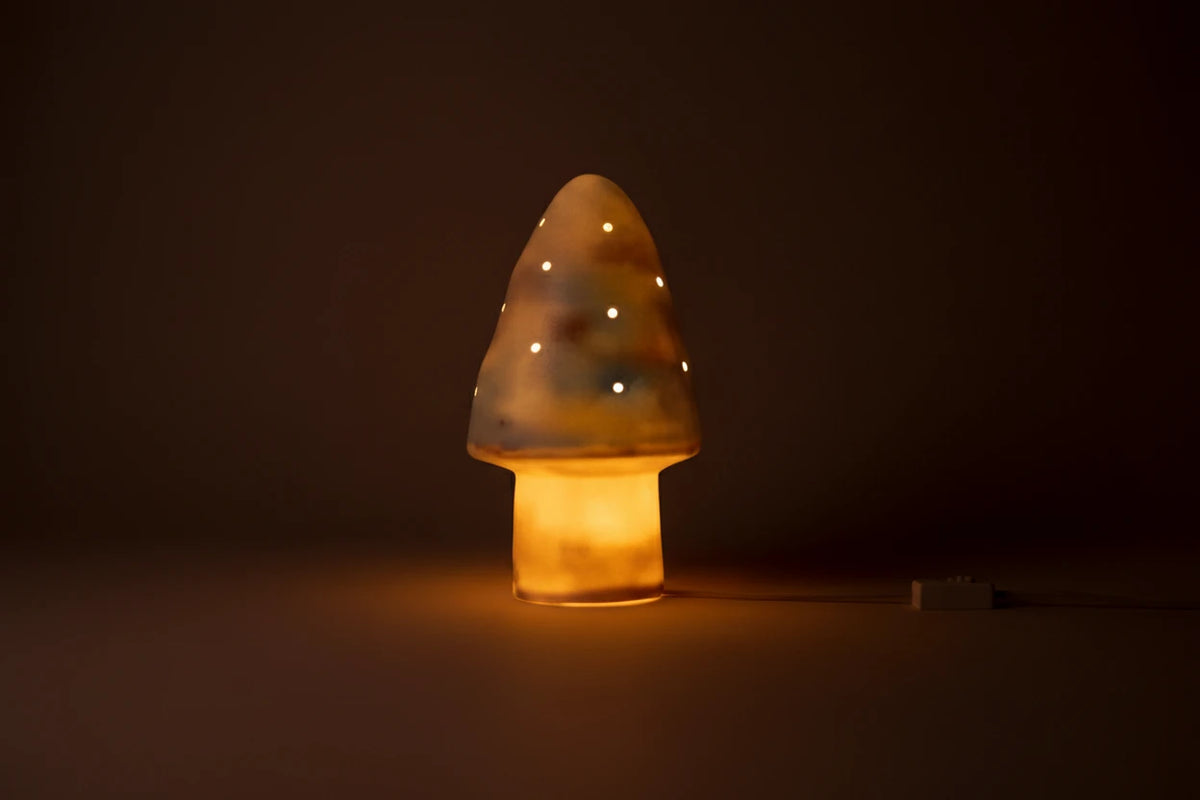 Small Mushroom Night Lamp Blue