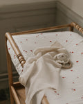 Garbo & Friends Seersucker Changing Mat Cover - Poppy