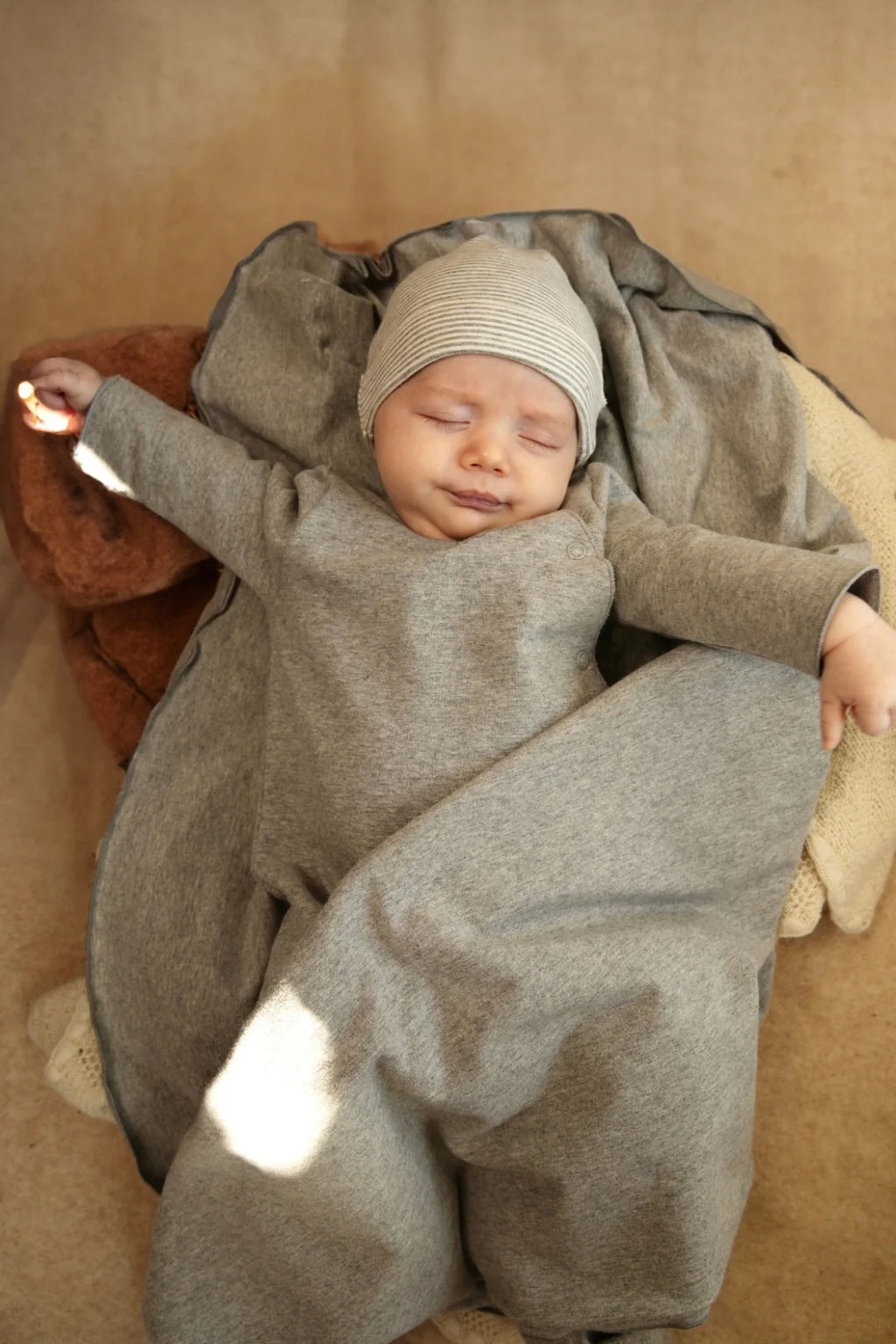 Gray Label Baby Beanie GOTS