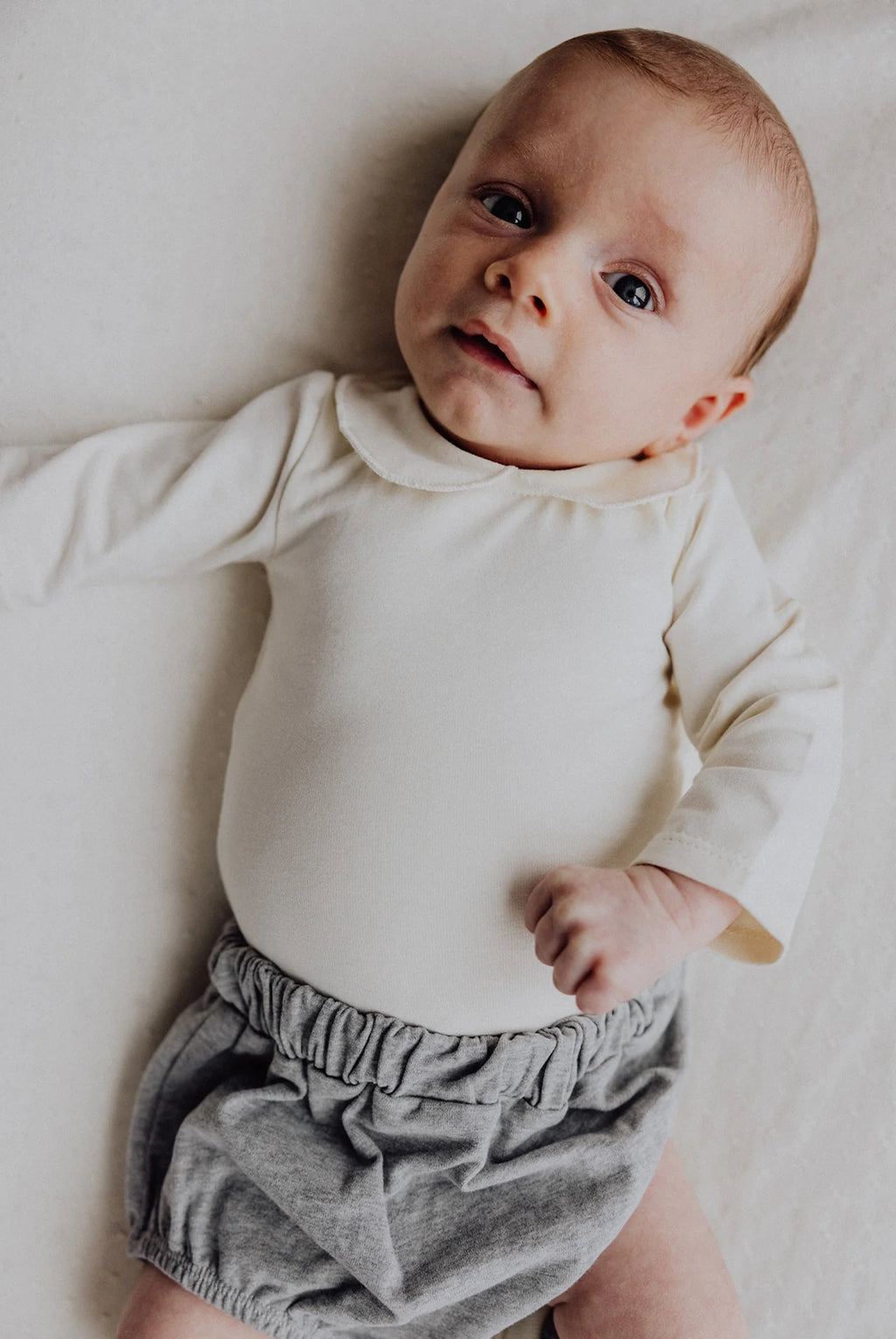 Gray Label Collar Onesie GOTS