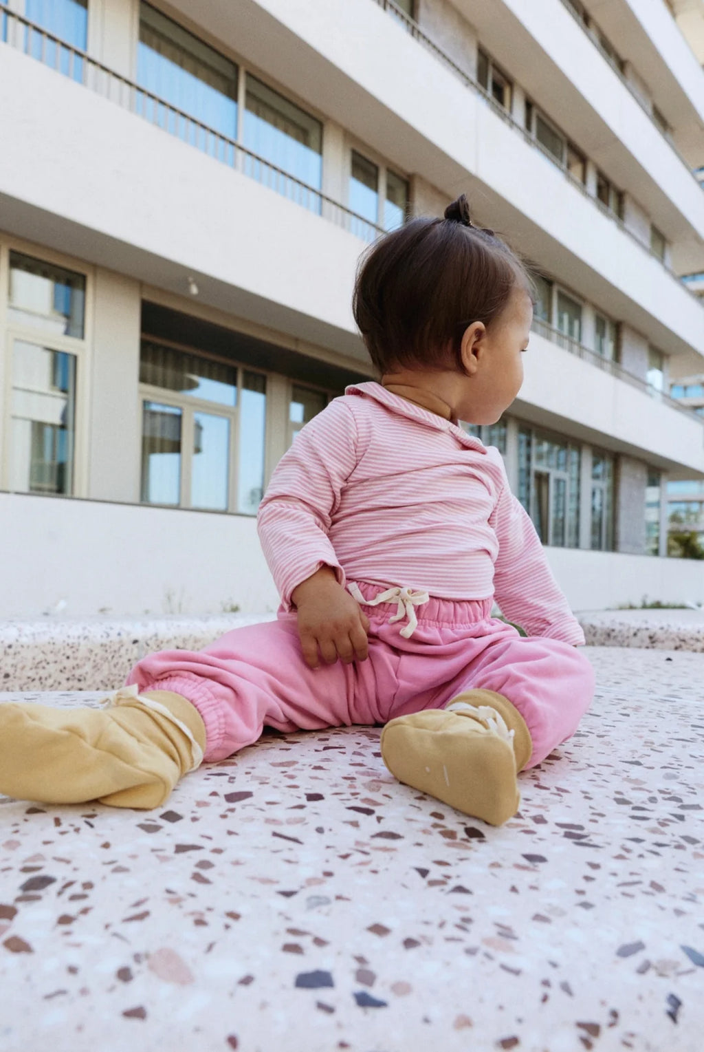 Gray Label Collar Onesie GOTS