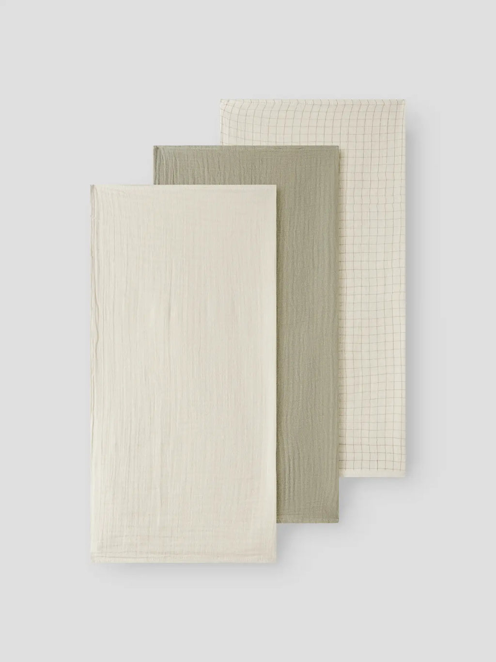 Nbnisley 3-Pack Nappies - Moss Gray Turtledove