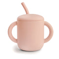 Silicone Training Cup + Straw Blush