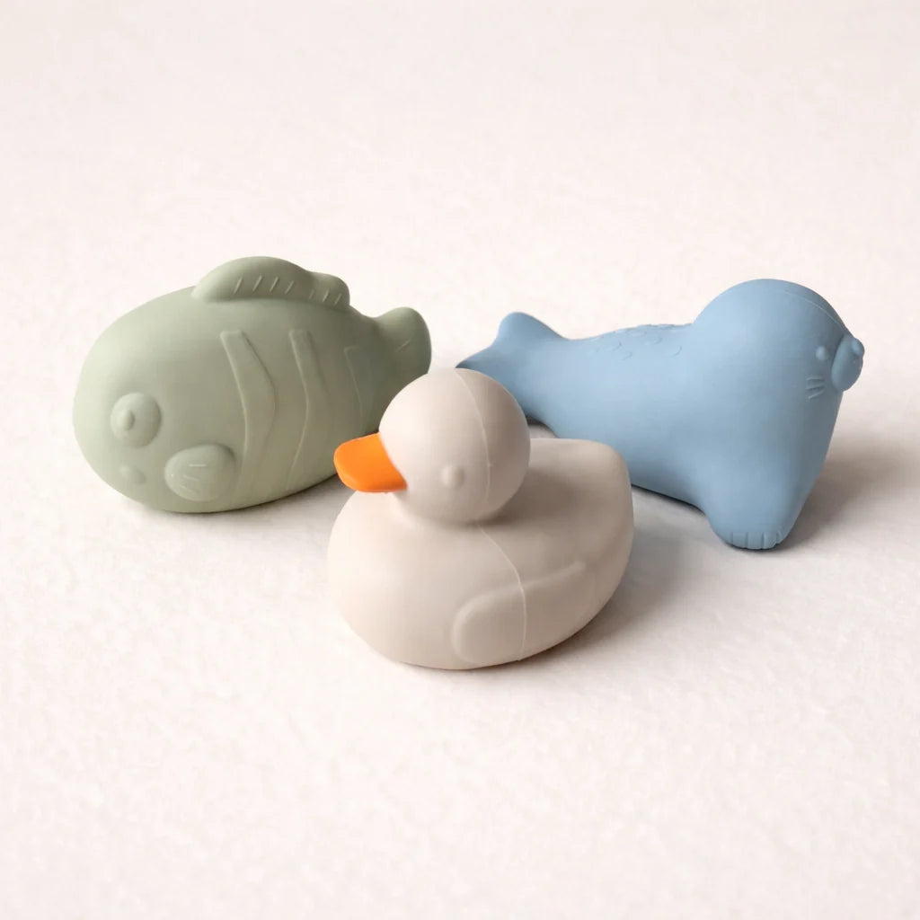 Silicone Bath Toy Animals – Set of 3
