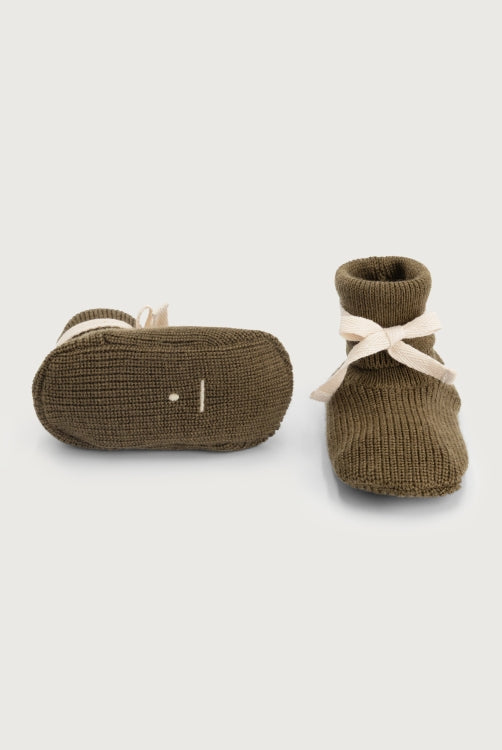 Baby knitted Booties Woody