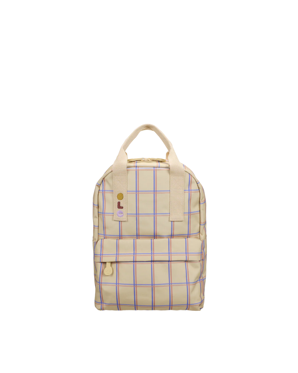 Ole · rugzak medium · tartan · vanille