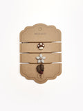 Mrs Ertha Pack 3 Kettingen - Paddenstoel + Bloemen + Blad