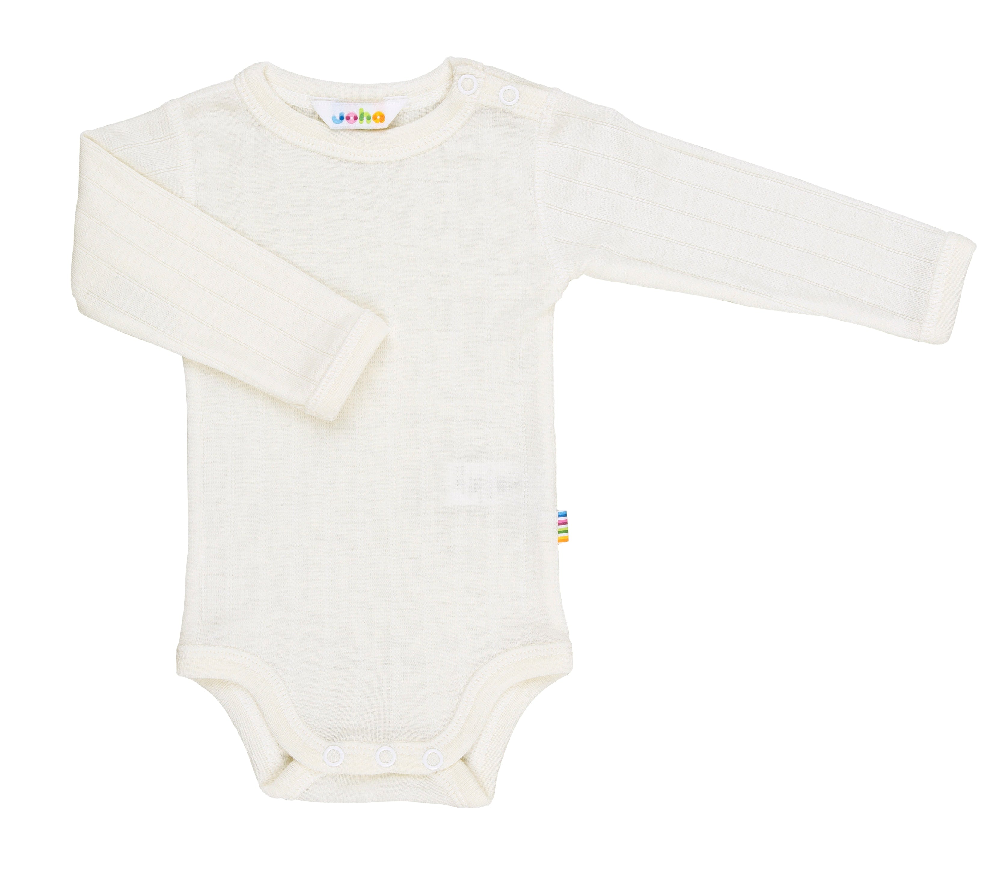 Joha body met lange mouwen van merino wol en zijde