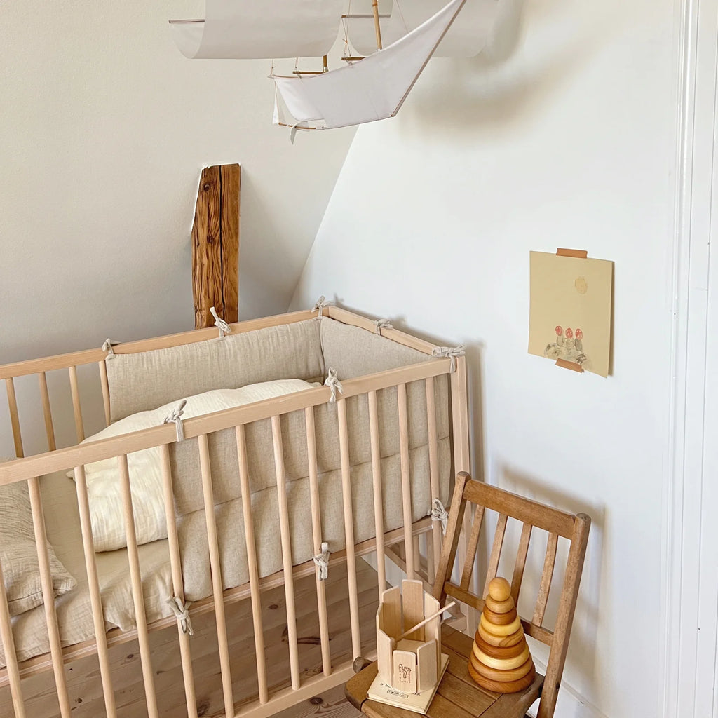 Linen Crib Bumper