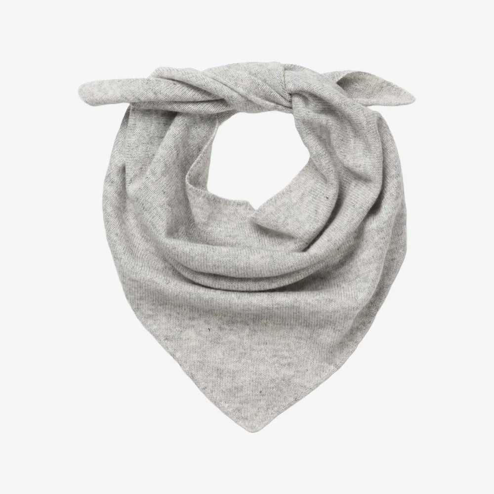 Cashmere Triangle Scarf Grey Melange