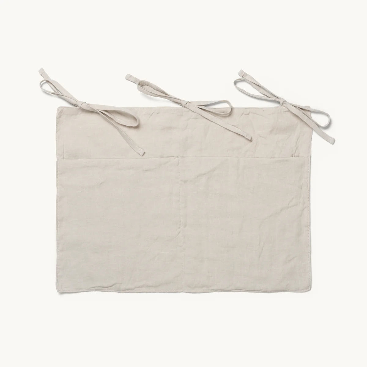 Linen Bed Pocket Beige