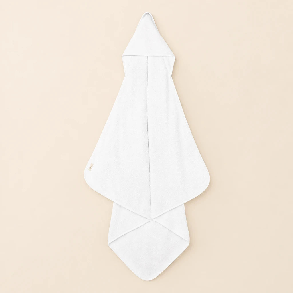 Hooded Towel with Edge detail Beige