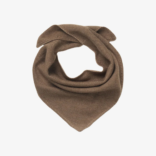 Cashmere Triangle Scarf Brown Melange