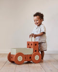 3-in-1 Baby walker Burnt Orange/Dusty Green