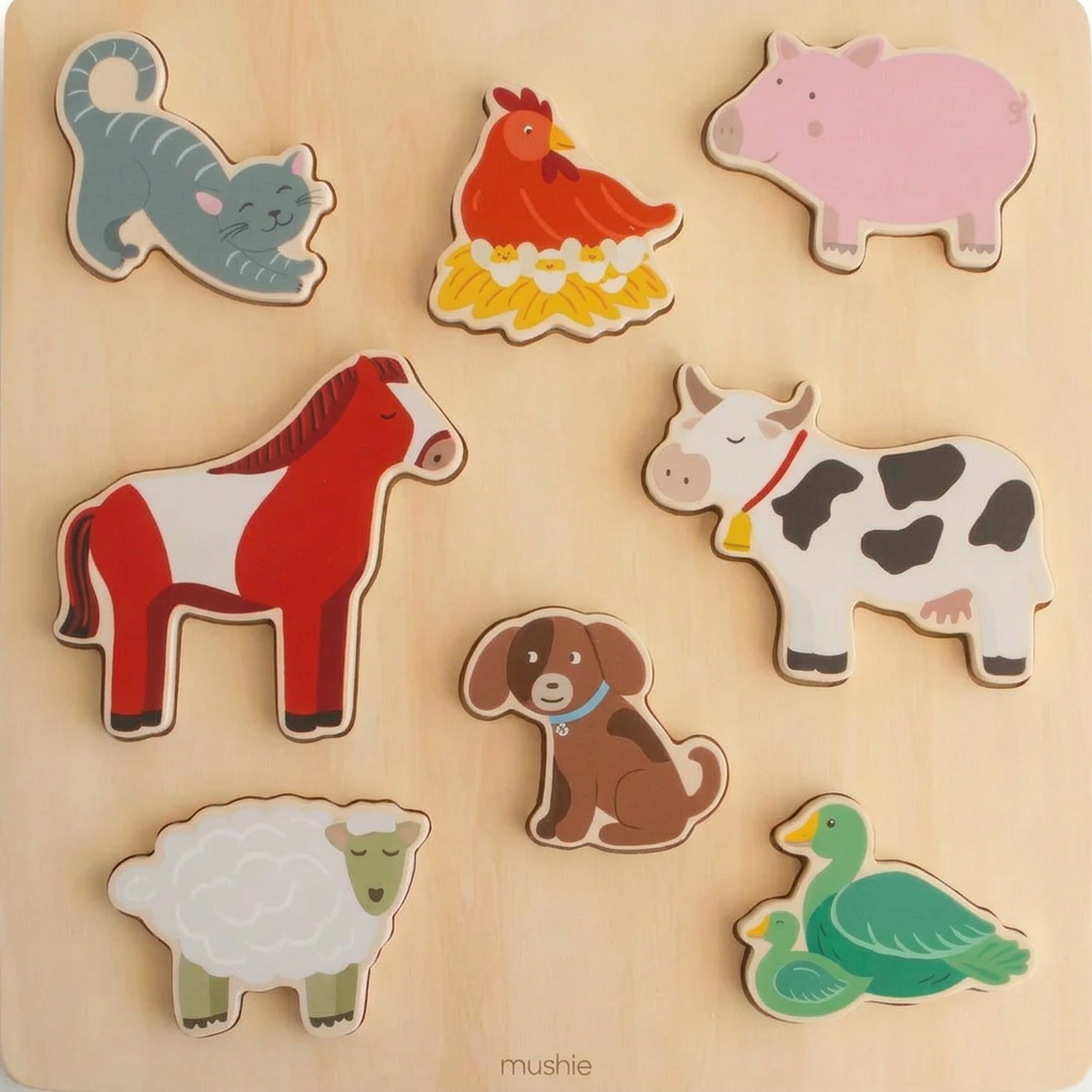 Wooden Puzzle Farm