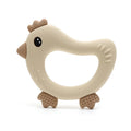 Silicone Teether Chicken - Beige