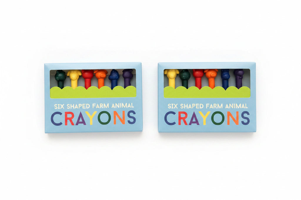 Two pictures with crayons 