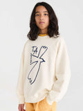 TRue Artist offwhite sweater with bird logo