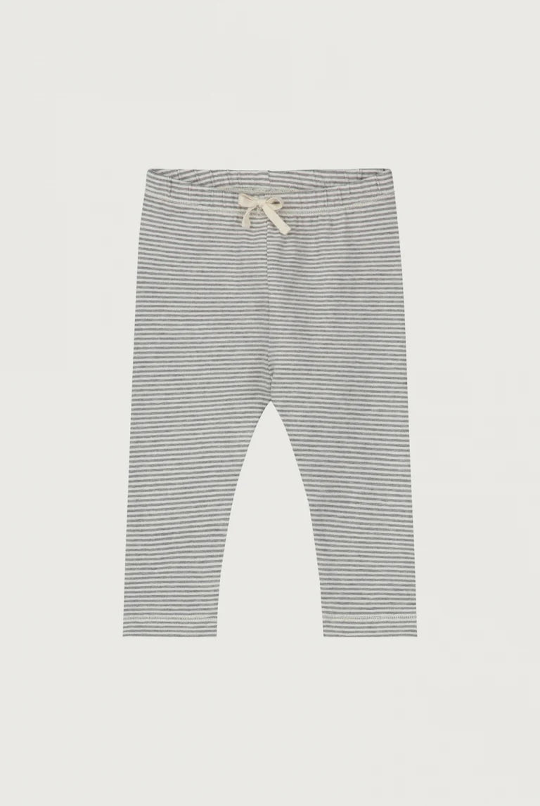 Striped legging Gray Melange - Cream