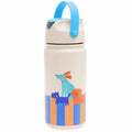 dogs on the picture on steel bottle 